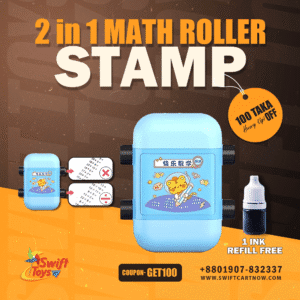MSR-Recovered 3.1 Math Roller Stamp 2 PCS Roller Digital Teaching Stamp (Multiplication and Division)