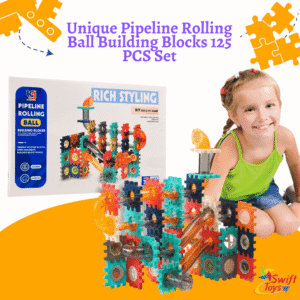 Unique Pipeline Rolling Ball Building Blocks 125 PCS Set
